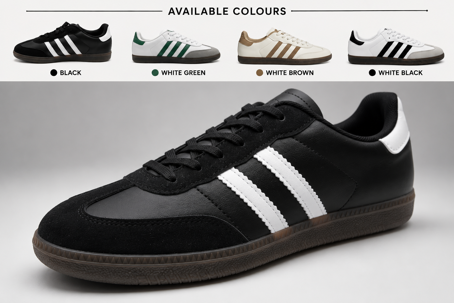 Adidas Samba OG Black White Gum (Dot Perfect)