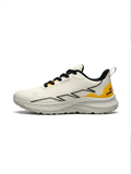 Flam Men's Sports Running Shoes-White Yellow