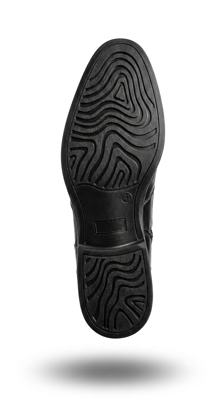 Black Cow Leather Chelsea Boots Color Mate Black