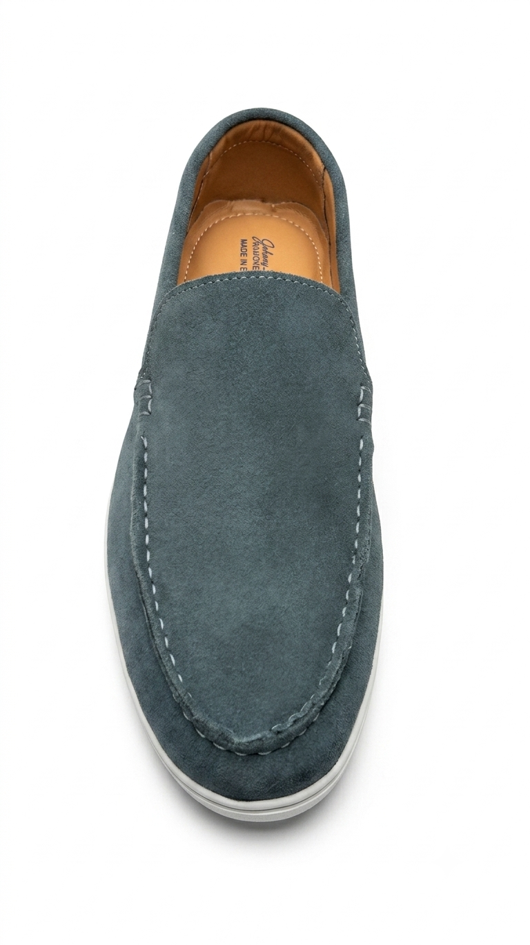 Sienne Suede Denim Blue Loafer for Men