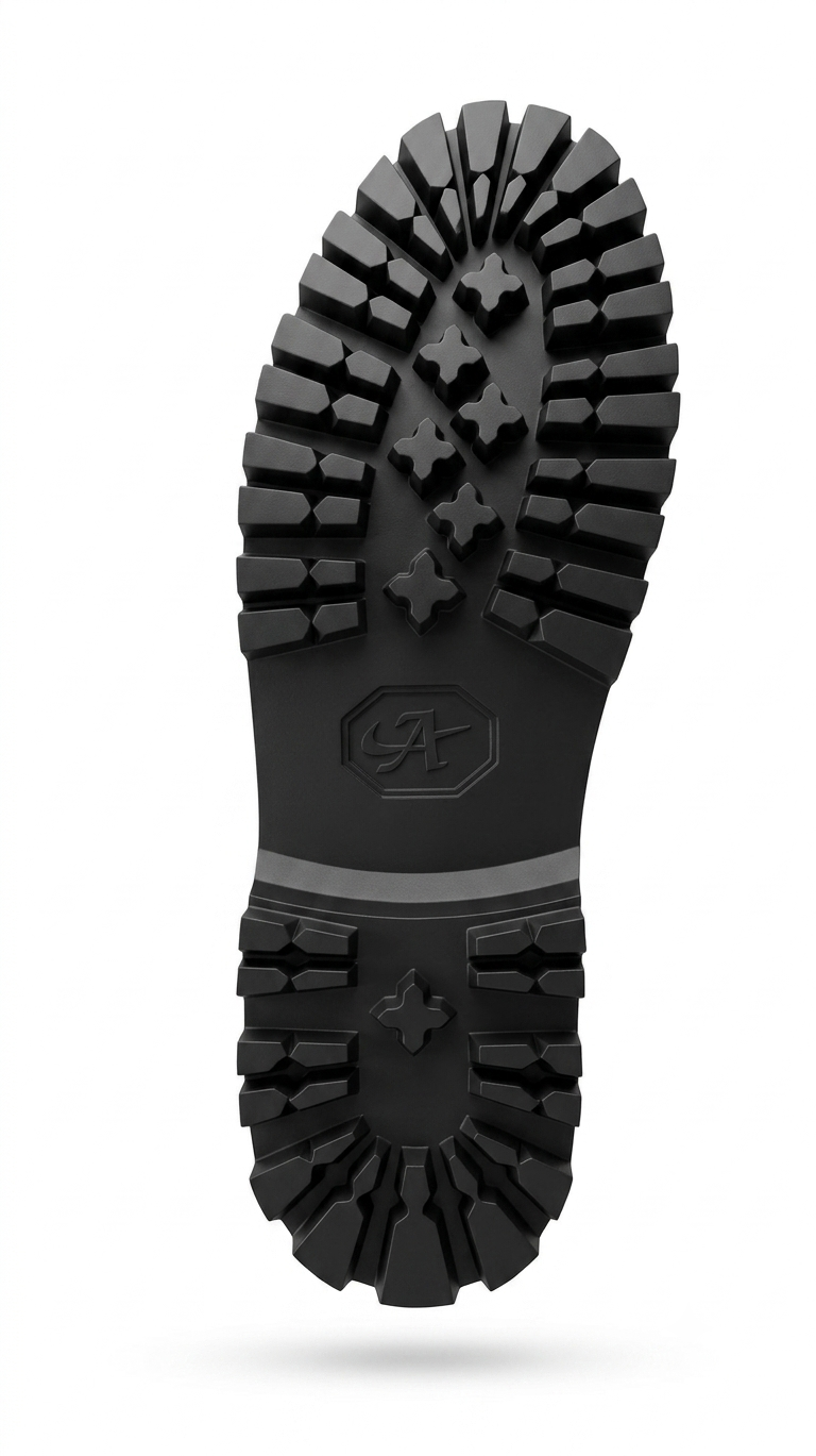 GIDEON Moccasin on Chunky Sole in Black Patent