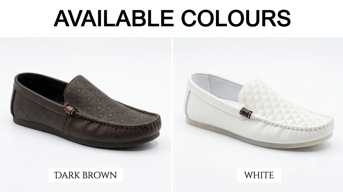 Premium Juan White Moccasin Loafer for Men