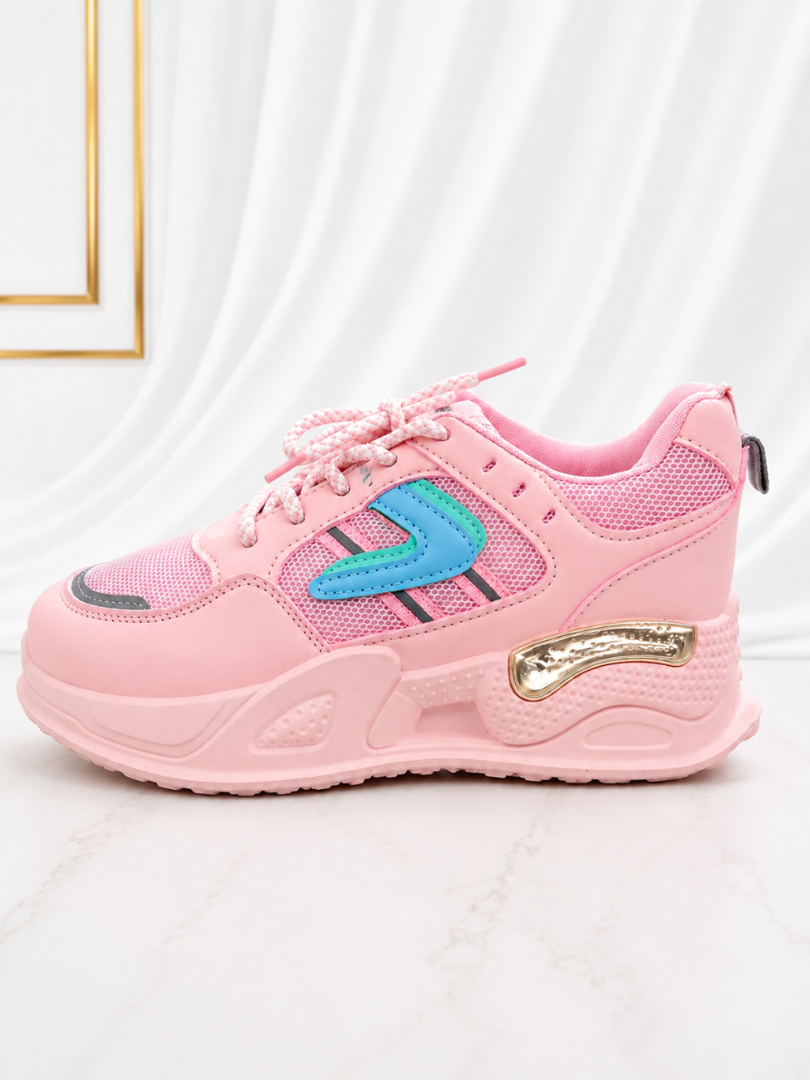Premium Pink Chunky Sneakers for Girls