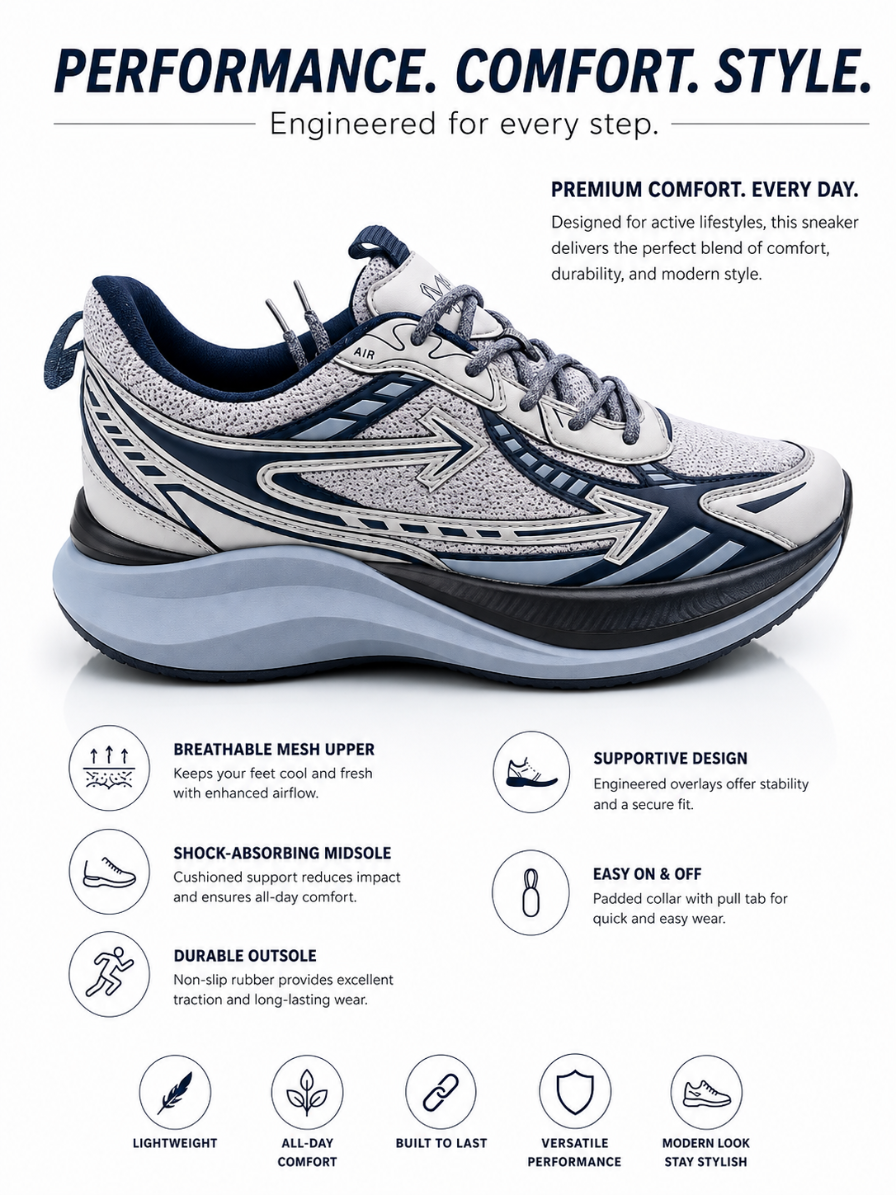 Casual\Sports Breathable Memory Foam Athletic Sneakers