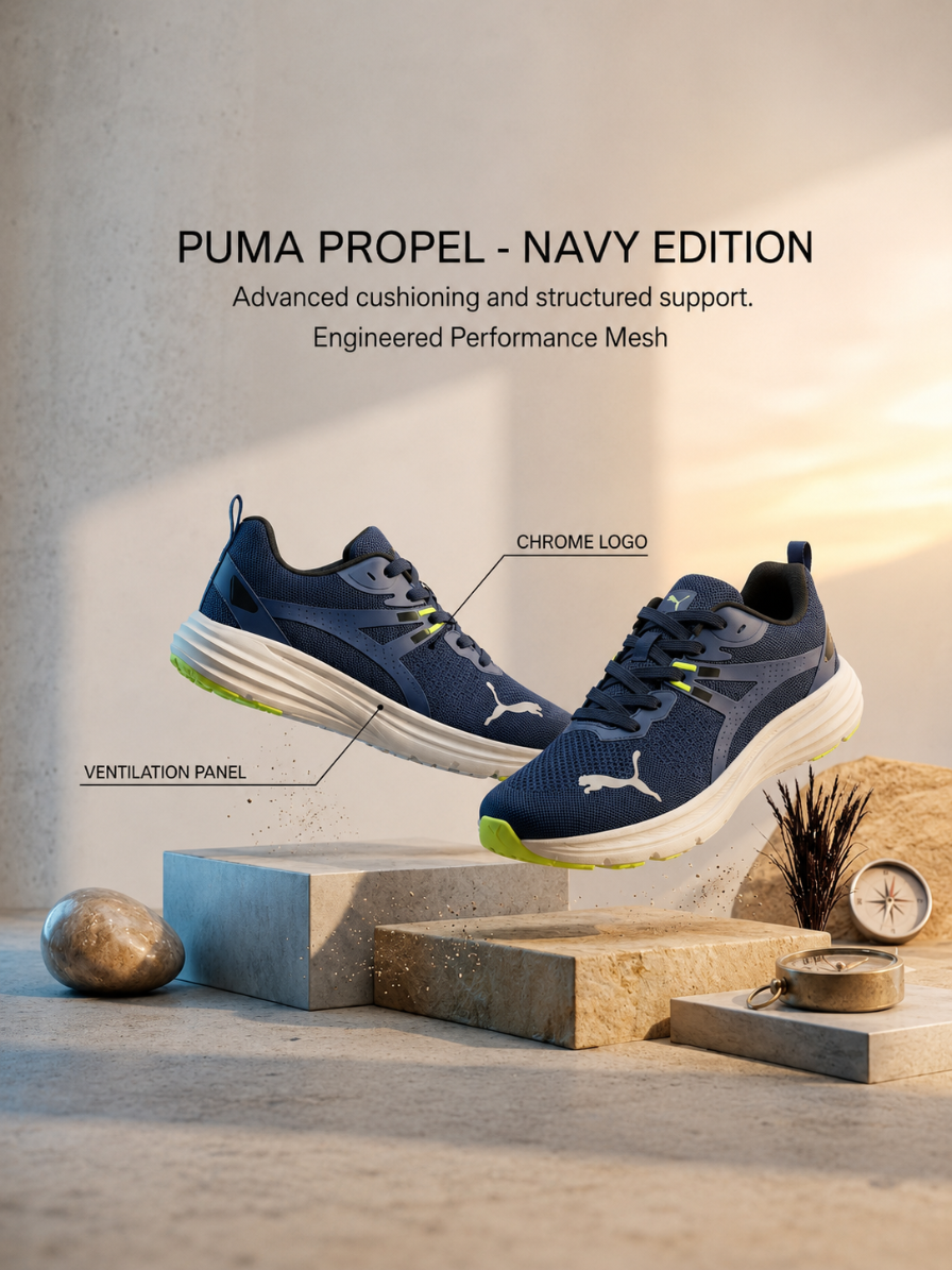 Puma Men Velocity Nitro 3 Ocean Topic (Lime-pow-p)