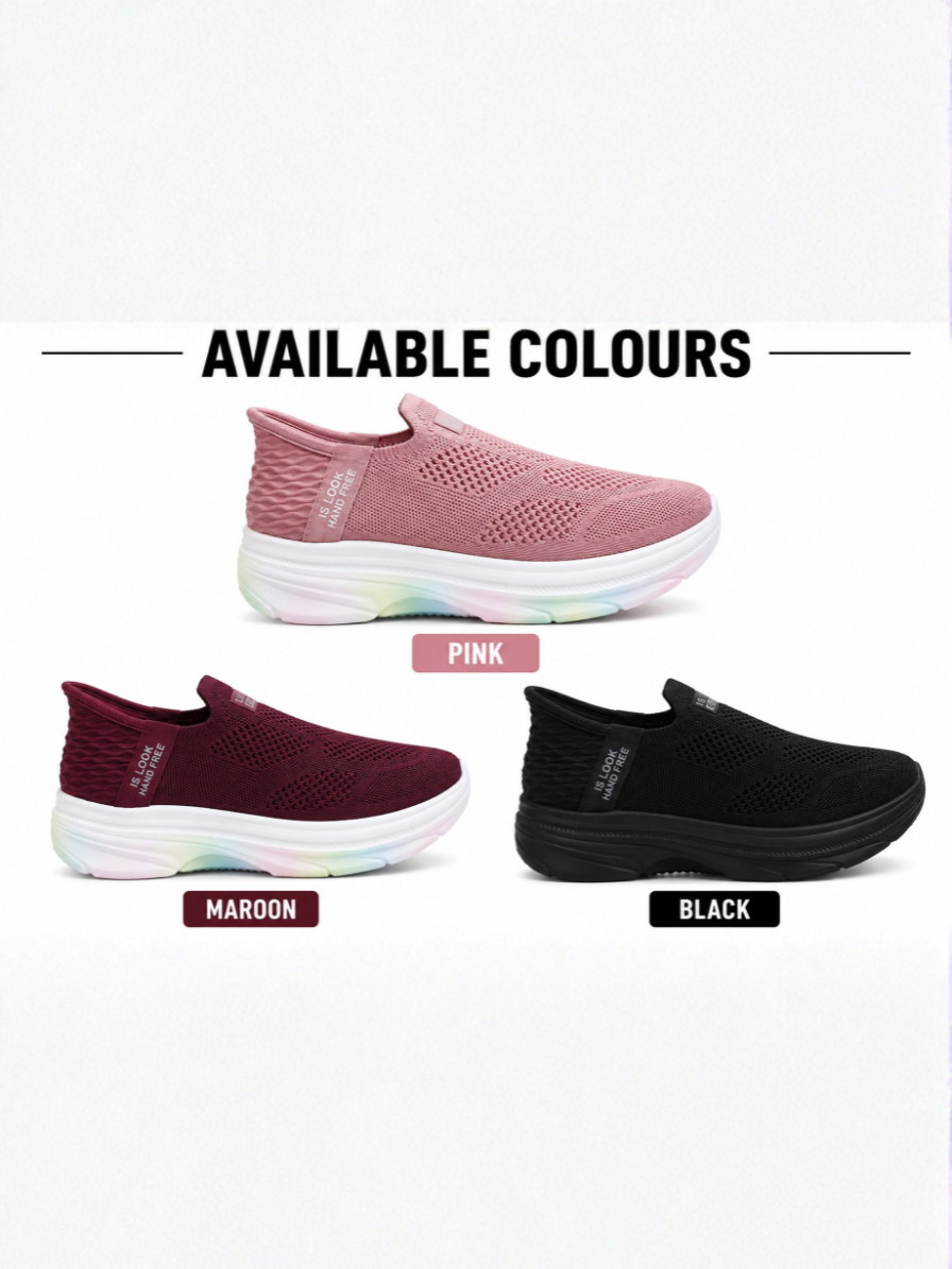 Women Skechers Hand Free Walking Shoes