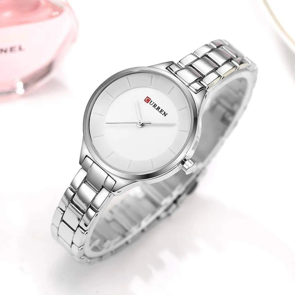 CURREN Couples Stainless Steel Watch