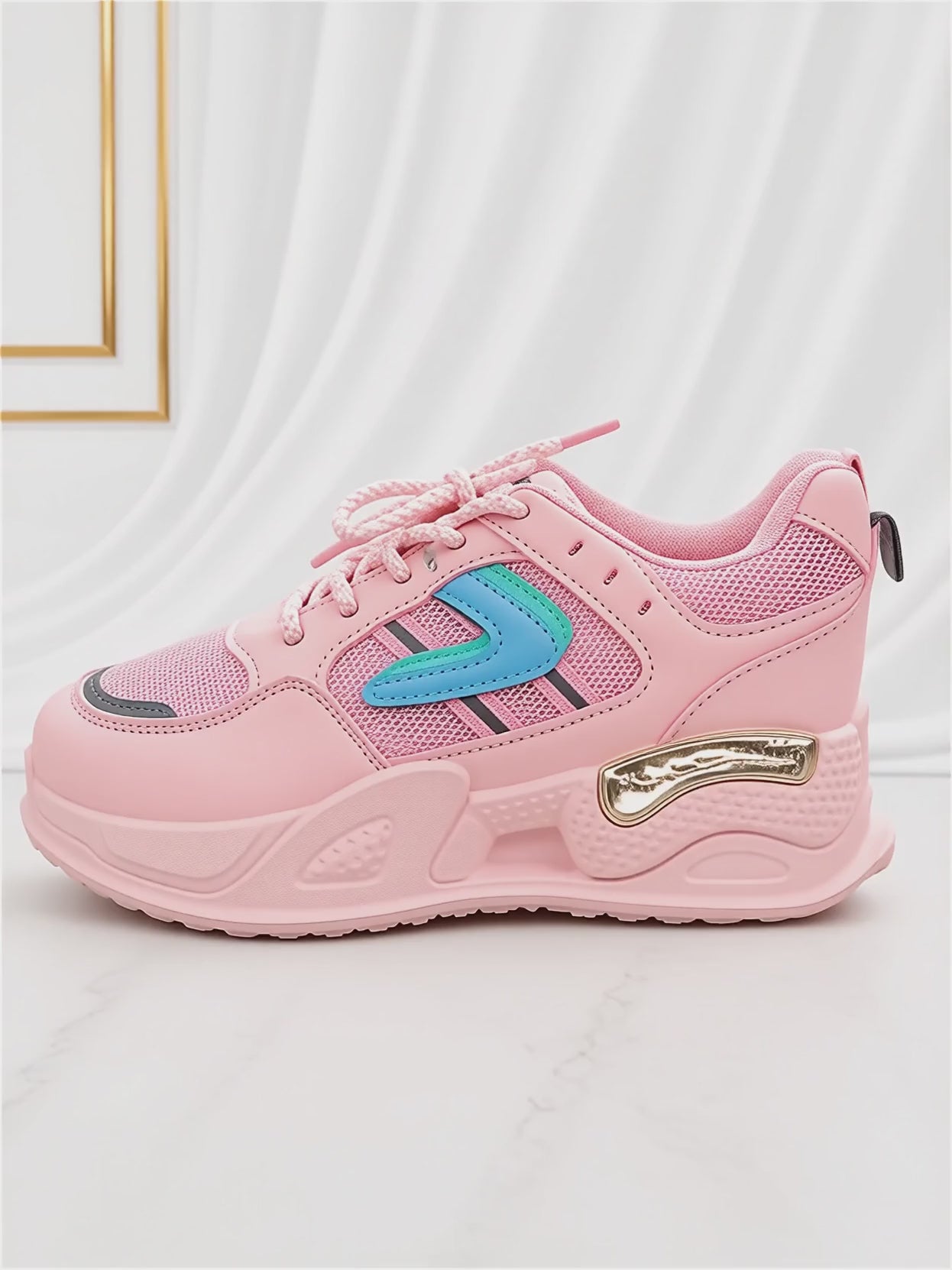 Premium Pink Chunky Sneakers for Girls