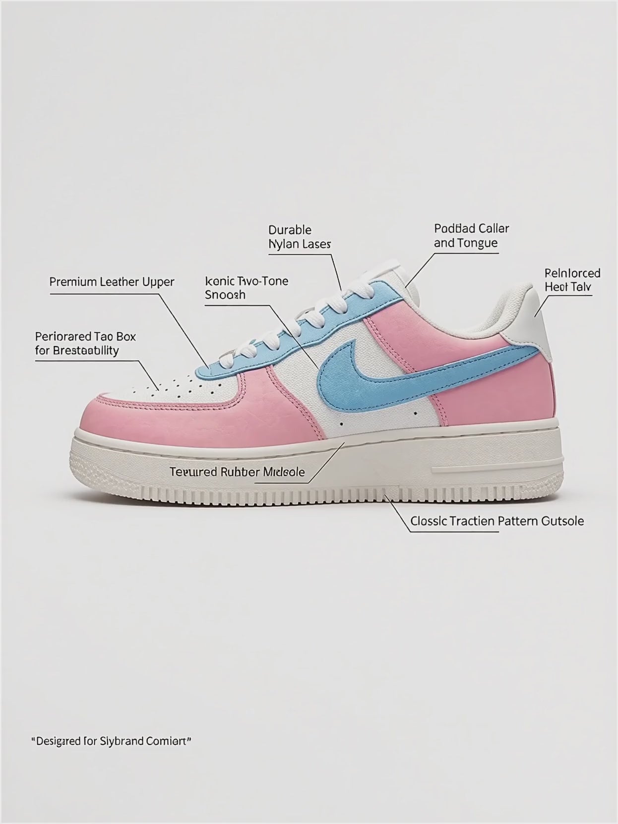 Nike Air Women Color Blue Pink Green Sky Blue