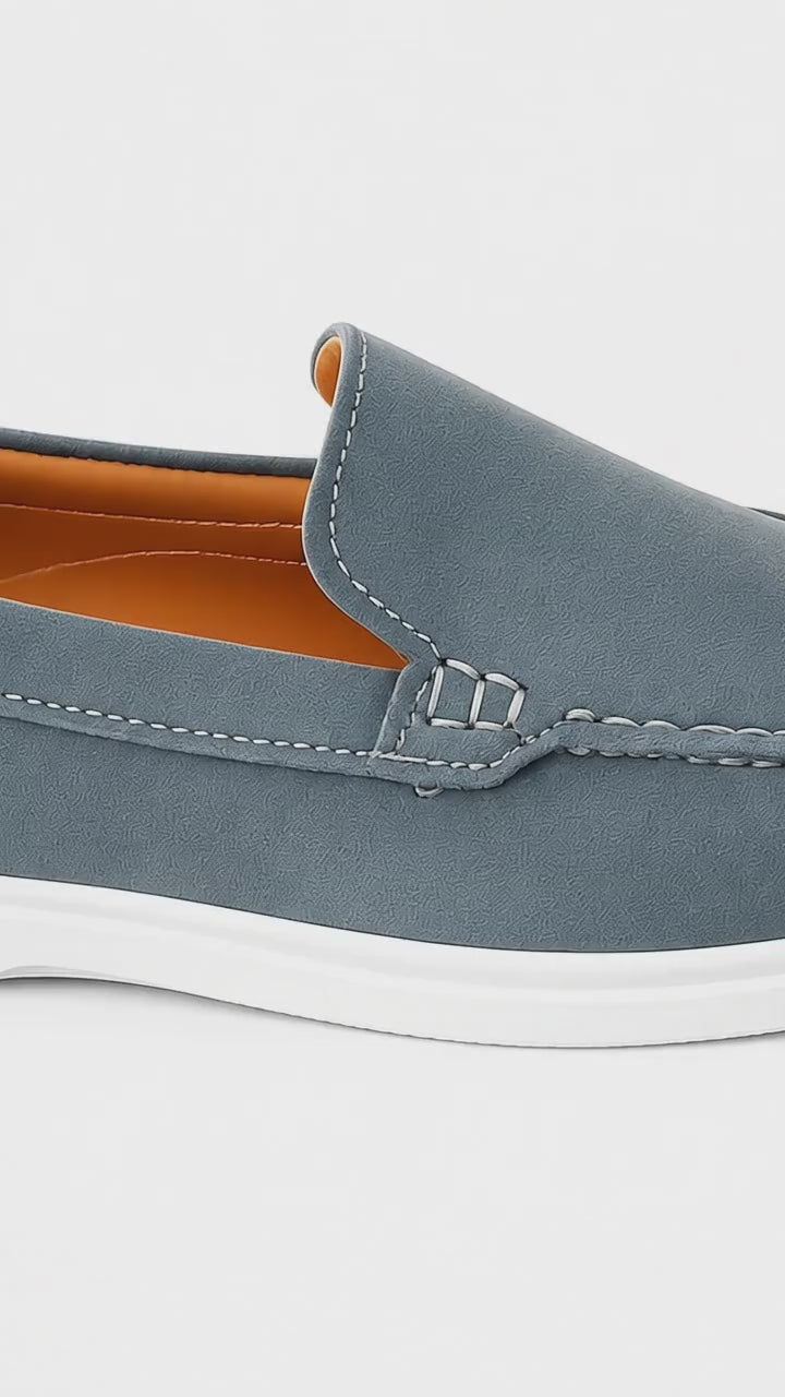 Sienne Suede Denim Blue Loafer for Men