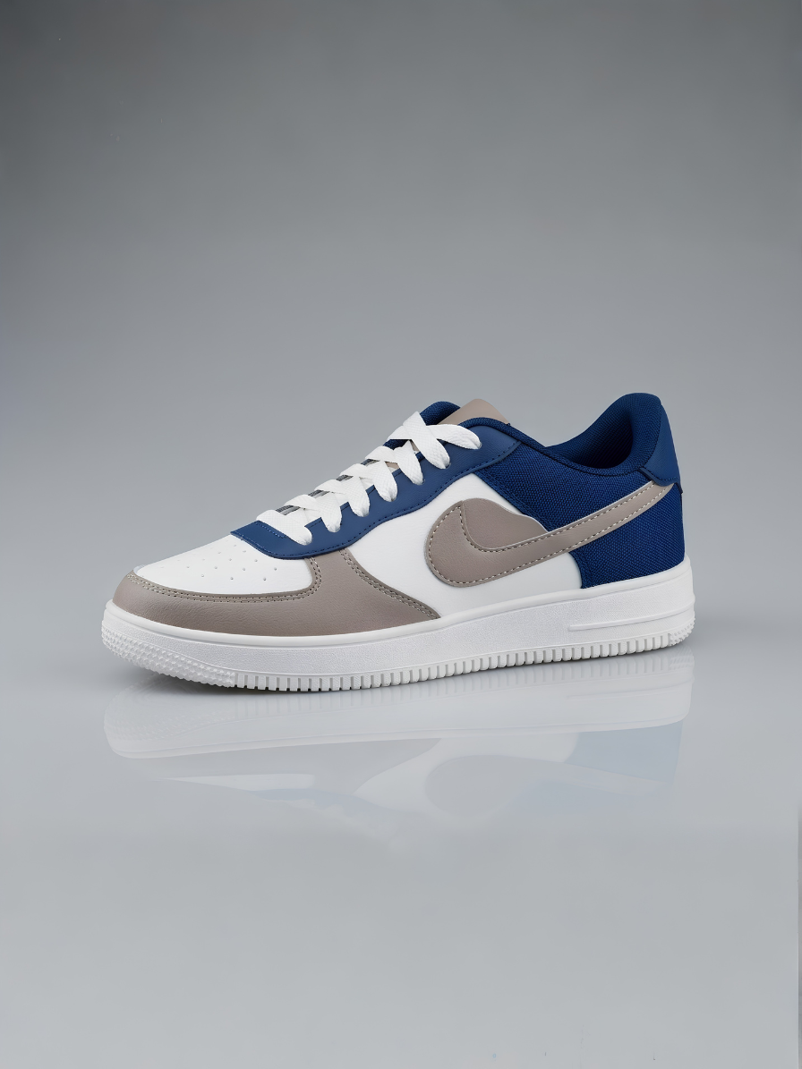 Nike Air Force 1 One Custom Blue / Black/ Gray Shoes