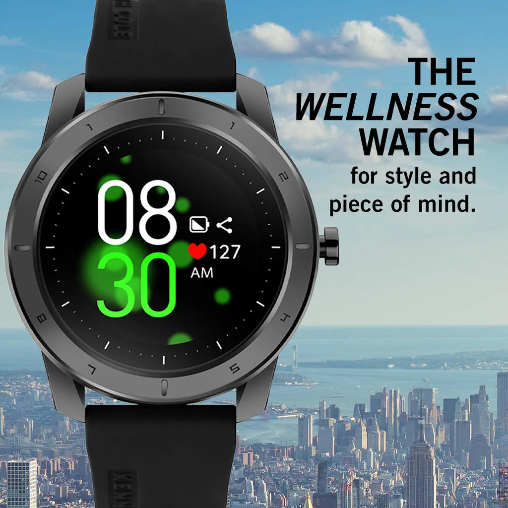 Kenneth Cole New York Wellness Smart Watch Stainless Steel Digital Smart Wrist Watch for Men