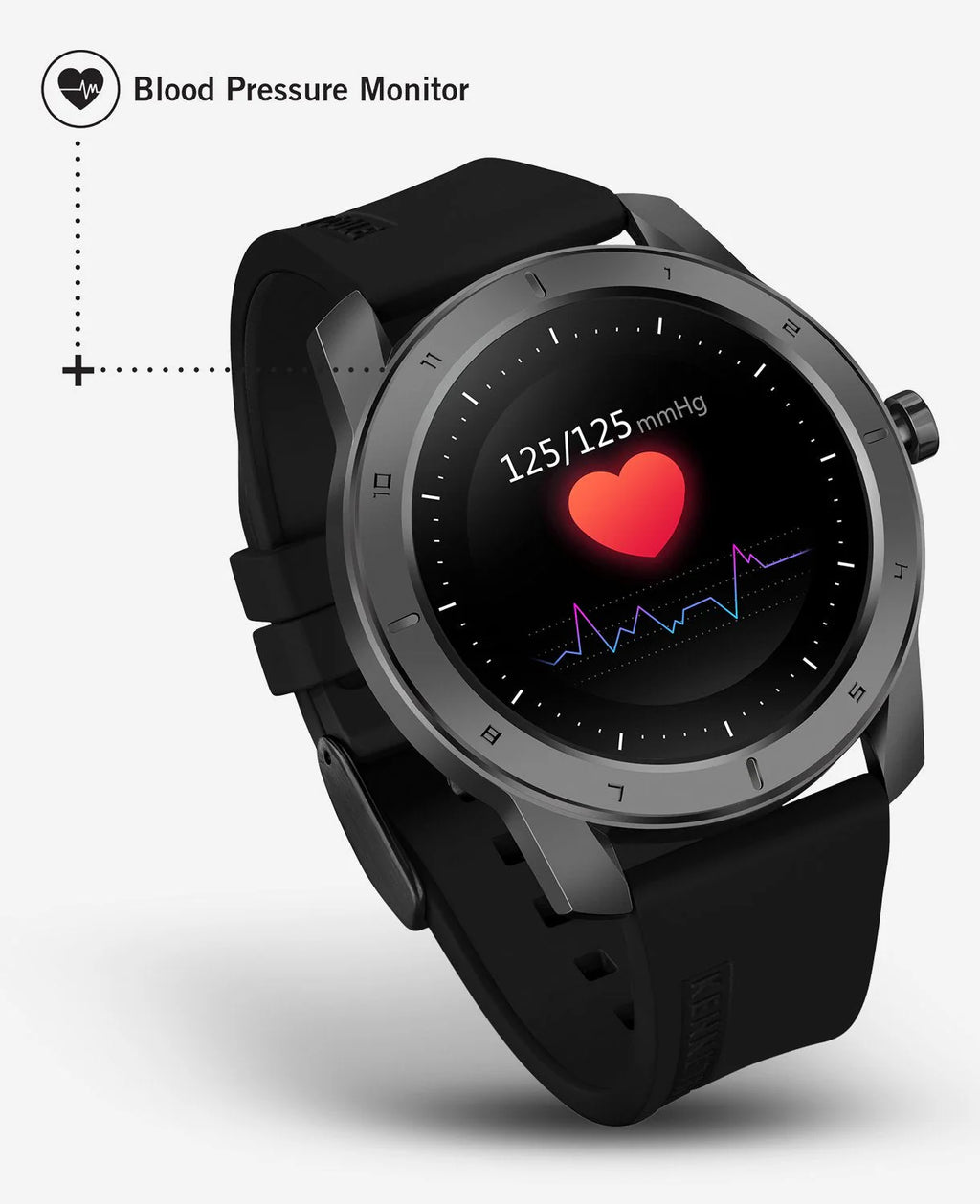 Kenneth Cole New York Wellness Smart Watch Stainless Steel Digital Smart Wrist Watch for Men